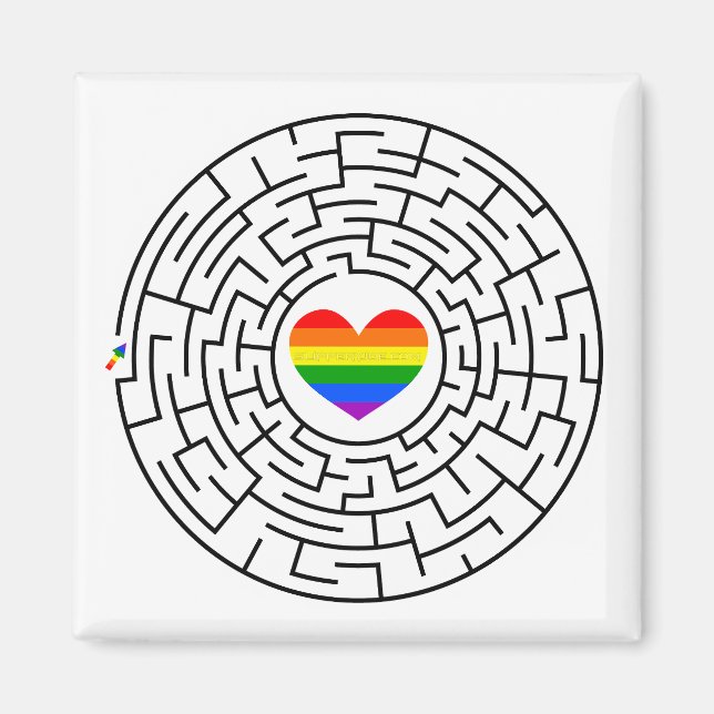 Imã O prêmio de SlipperyJoe, labyri quebra-cabeça laby (Frente)