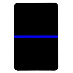 Ímã O preto horizontal fino simbólico de Blue Line