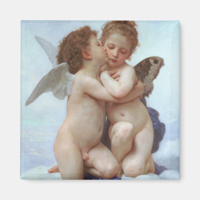 Imã O primeiro beijo, amor e psyche, Bouguereau (Frente)