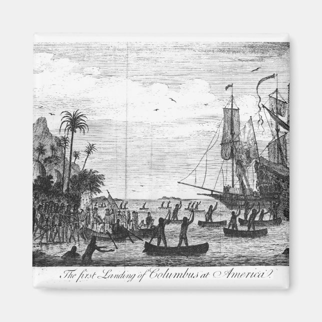 Imã O primeiro desembarque de Colombo na América (Frente)