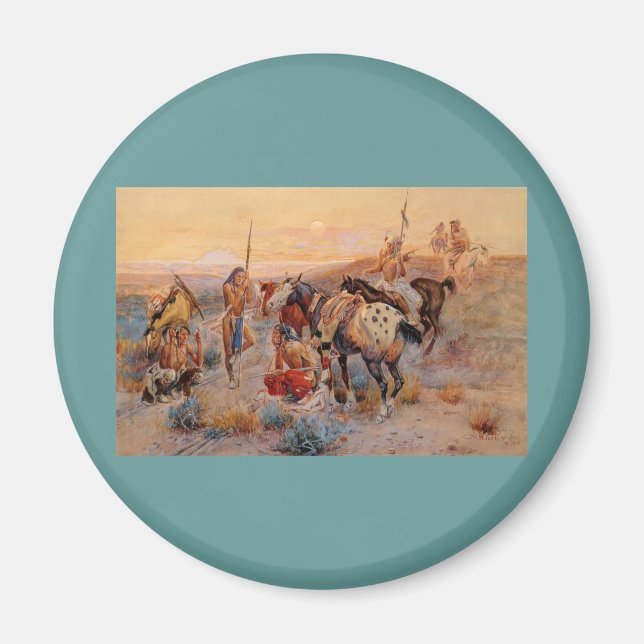 Imã O primeiro vagão de Charles M. Russell (1908) (Frente)