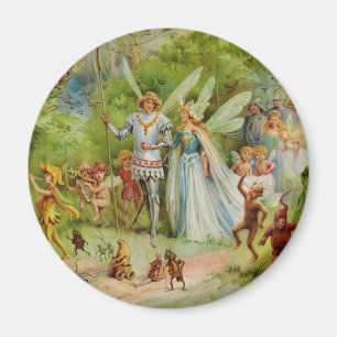 Imã O Príncipe das Fadas e a Thumbelina na Madeira M