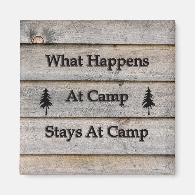 Imã O que acontece no acampamento fica no acampamento (Frente)