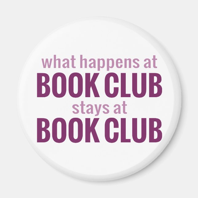 Imã O que acontece no Clube do Livro fica no Clube do  (Frente)