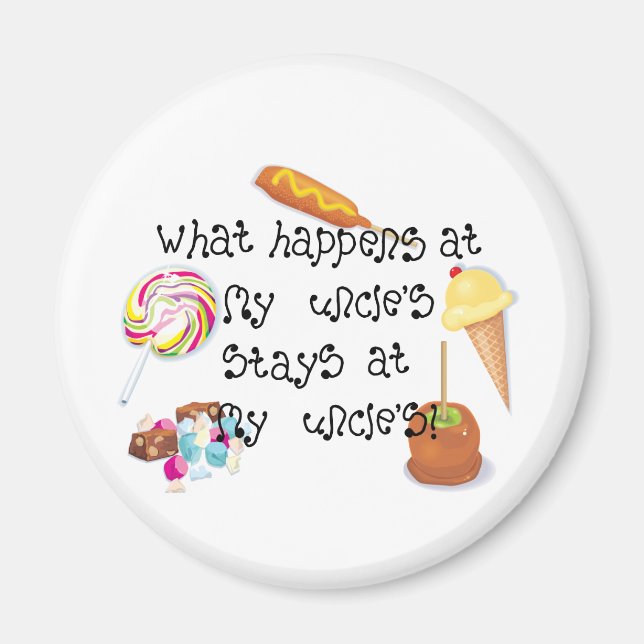 Imã O que acontece no meu tio 's fica no meu tio  (Frente)