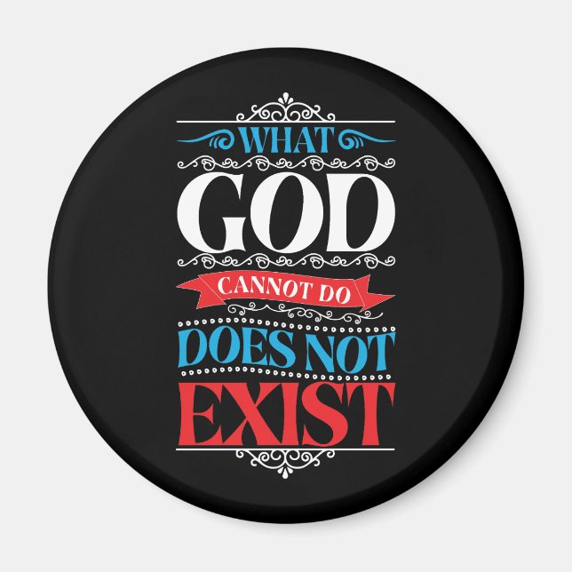 Imã O que Deus não pode fazer não existe magia (Frente)