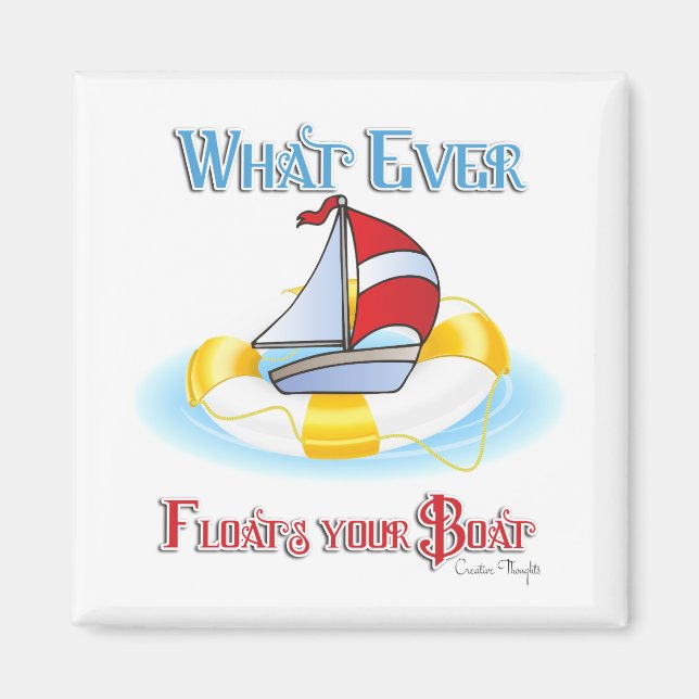 Imã O Que Quer Que Influencie O Seu Barco (Frente)