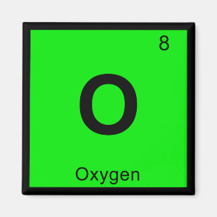 Imã O - Química do Oxigênio Símbolo da Tabela Periódic