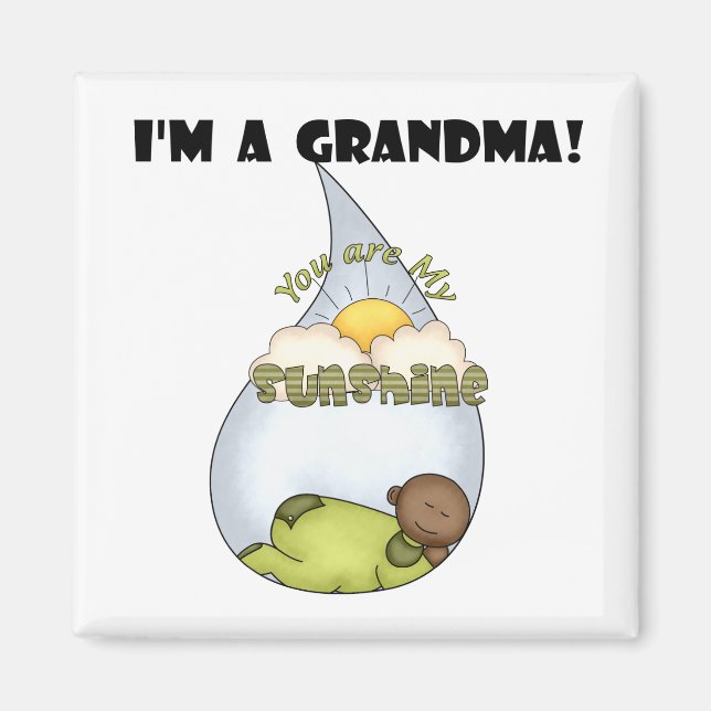 Imã O Rapaz Americano Sunshine-African da Vovó (Frente)