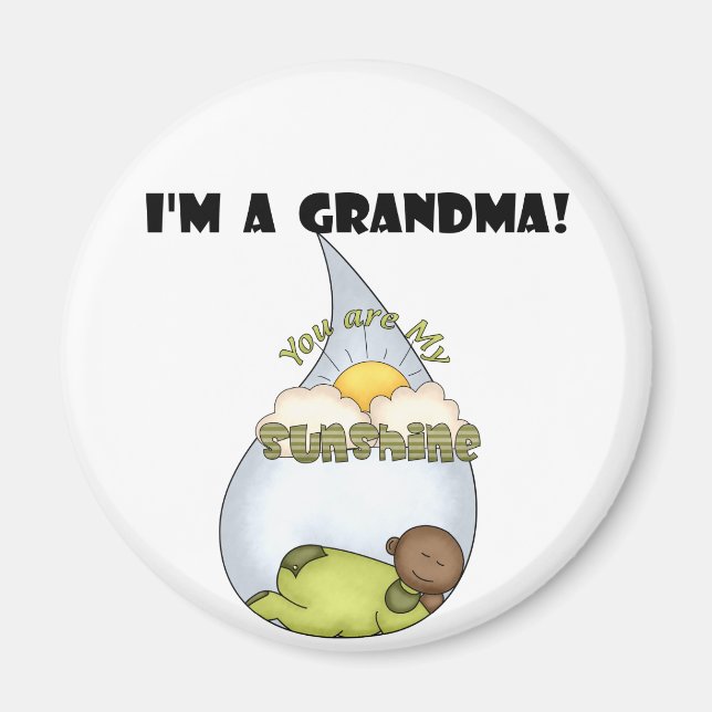 Imã O Rapaz Americano Sunshine-African da Vovó (Frente)