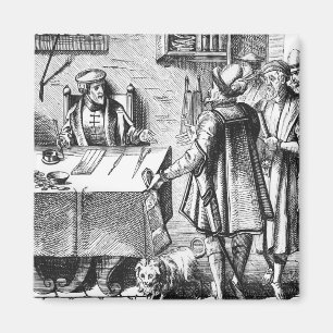 Imã O receptor dos impostos, após um woodcut 'no uso