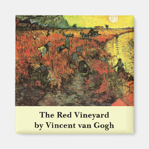 Imã O Red Vineyard de Vincent van Gogh