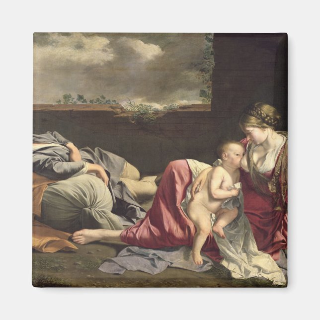 Imã O Resto no Voo para o Egito, 1628 (Frente)