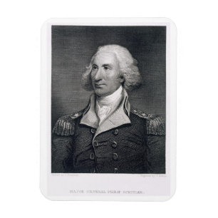 Ímã O retrato do general principal Philip Schuyler,