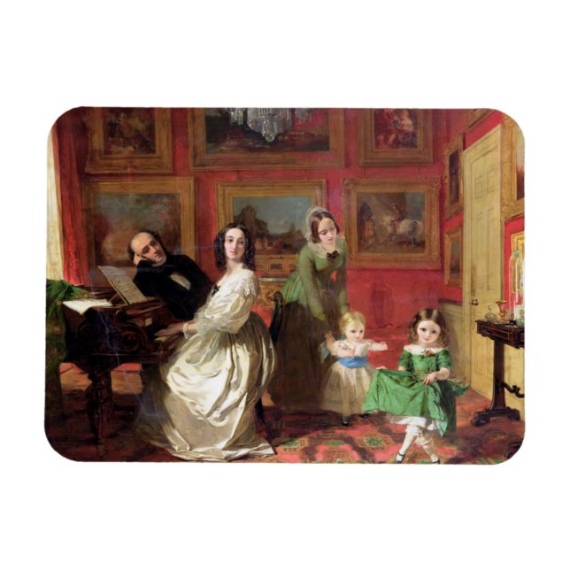 Ímã O Rev. e a Sra. Palmer-Lovell com sua filha (Horizontal)