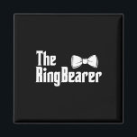 Imã O Ring Bearer Bowtie Ring Dude Wedding Groom Bri<br><div class="desc">A Bearer Bowtie Ring Dude Wedding Groom Noiva</div>