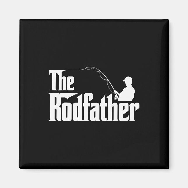 Imã O Rodfather Pai Divertido de Pesca Humor  (Frente)
