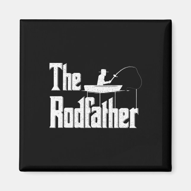 Imã O Rodfather Presente Divertido para Pai Pescador  (Frente)