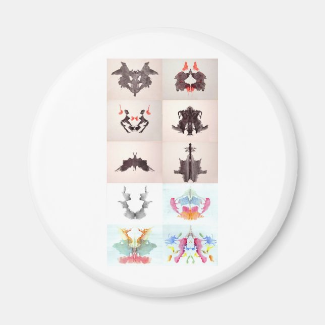 Imã O Rorschach Test Ink Blots 10 Placas 1-10 (Frente)