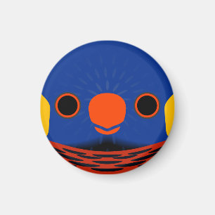 Imã O rosto de um lorikeet de coco