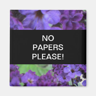 Imã O roxo não floresce nenhum papel satisfaz o ímã