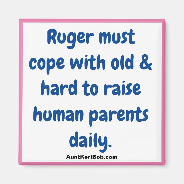 Imã O Ruger deve lidar com ... ímã (Frente)