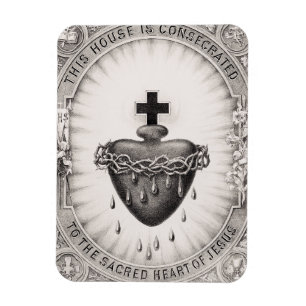 Ímã O Sagrado Coração de Jesus Símbolo Divino