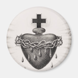 Imã O Sagrado Coração de Jesus Símbolo Divino