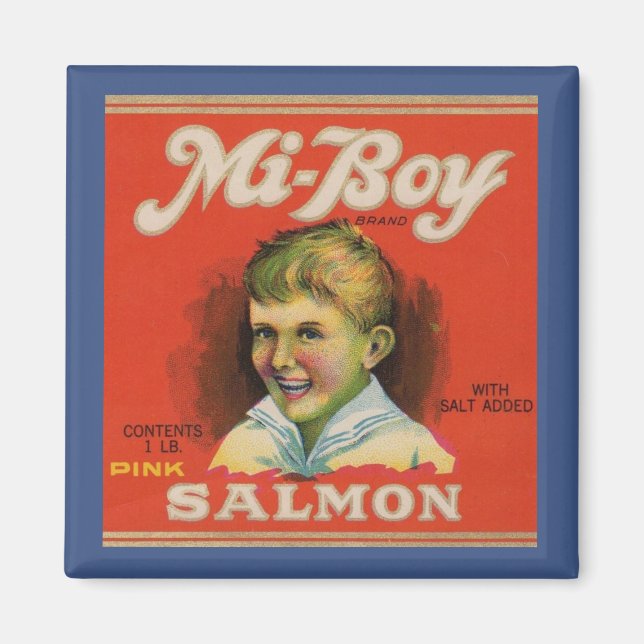 Imã O salmão rosa mi-Boy 1930 pode ser rotulado (Frente)