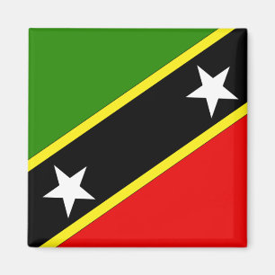 Imã O santo Christopher Nevis embandeira