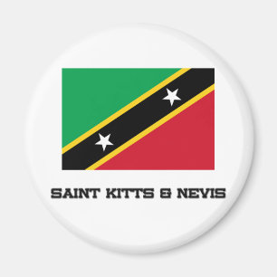 Imã O santo Kitts & Nevis embandeira