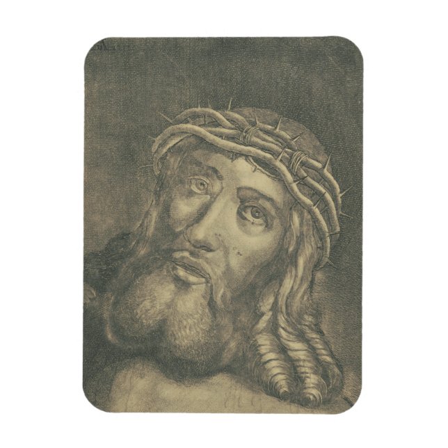 Ímã O Santo Rosto De Jesus Arte Monocromática (Vertical)