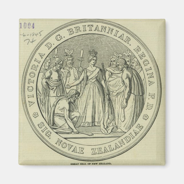 Imã O selo do Excelente da Nova Zelândia (Frente)