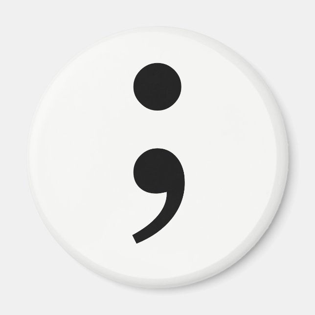 Imã O Semicolon (Frente)