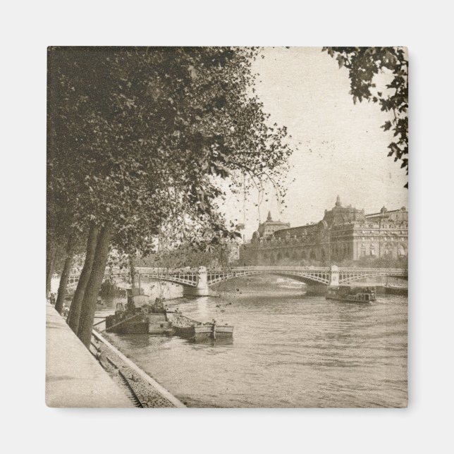 Imã O Sena, Paris, França Vintage (Frente)