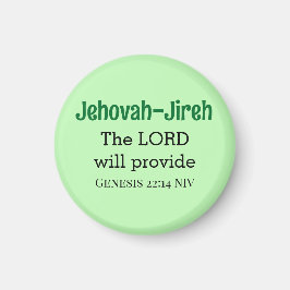 Imã O Senhor Irá Proporcionar Bíblia Verso Verde