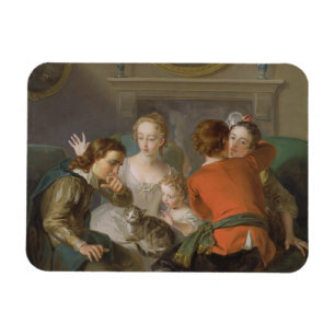 Ímã O sentido de toque, c.1744-47 (óleo em canvas)