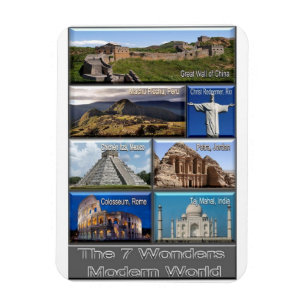 Ímã O Sete Mundo Moderno Maravilha -