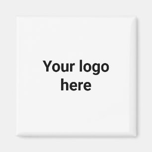 Imã o seu logotipo aqui é simples, clássico, bastão