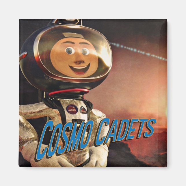 Imã O show do Cosmo | "Cadetes Cosmo" 2" Magnet Quadra (Frente)