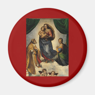 Imã O "Sistine clássico Madonna" de Raphael (cerca de