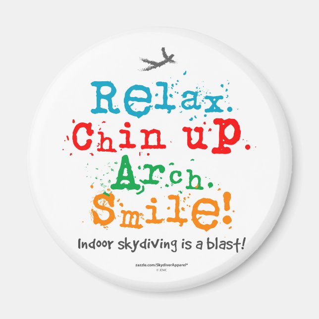 Imã O Skydiving interior é uma explosão! (Frente)