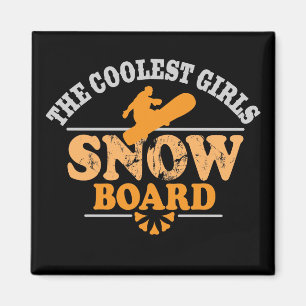 Imã O Snowboard o mais fresco das meninas
