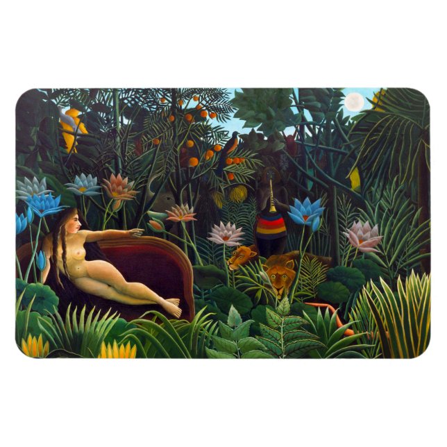 Ímã O sonho (1910) do pintor francês Henri Rousseau. (Horizontal)