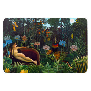 Ímã O sonho (1910) pelo pintor francês Henri Rousseau