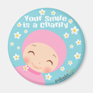 Imã O sorriso é um ímã da caridade