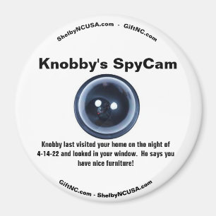 Imã O SpyCam do Knobby é a sua casa