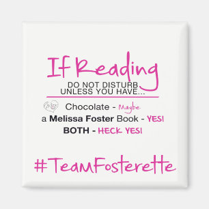 Imã O #TeamFosterette se lendo, não perturba o ímã
