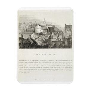 Ímã O teatro de The Globe, c.1647, publicado por