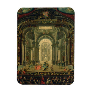 Ímã O Teatro Reale em Turin (óleo em canvas)